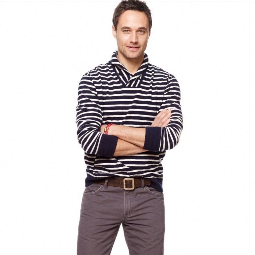 J. Crew Nautical Stripe Sweatshirt